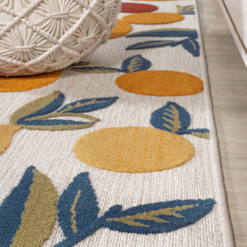 Limone Bold Lemon High-low Indoor/outdoor Area Rug